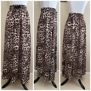 Animal print Flowy maxi skirt